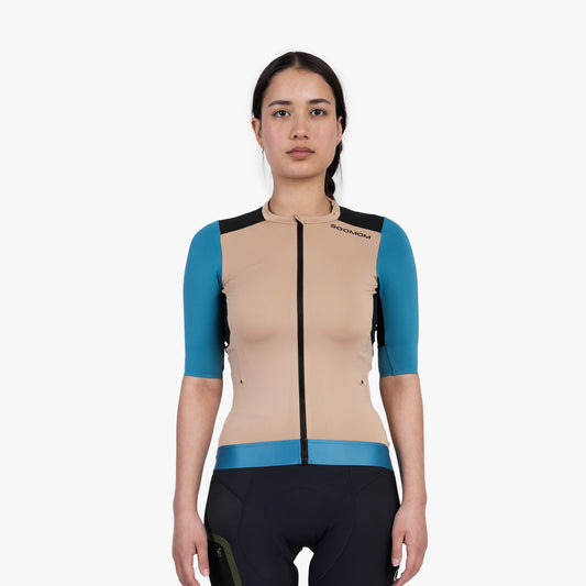 Women's Escape Trailblock Cycling Jersey - Sand — alternate view