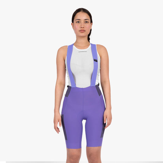 Women’s Escape Utility Bib Shorts - Shadowberry — alternate view