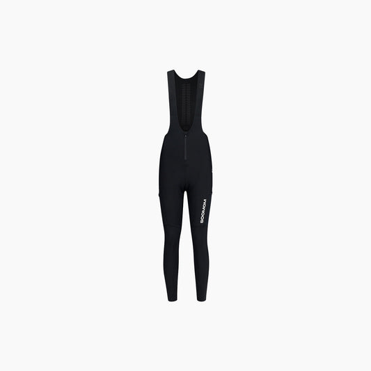 Women's All-Round Windproof Utility Thermal Bib Tights - Black