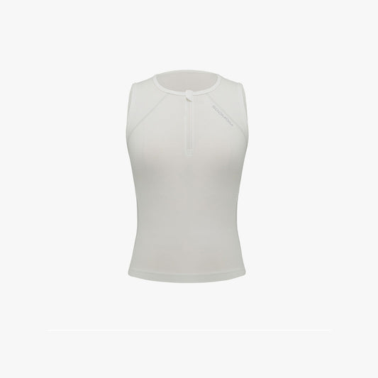 Women's Sleeveless Base Aero Vest - White Drift