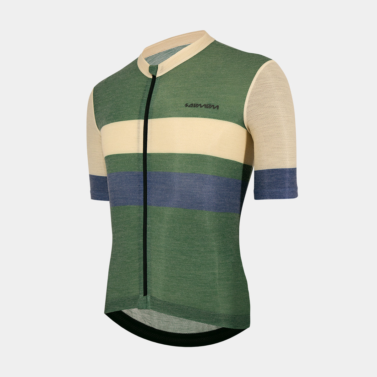 Pro Lightweight Merino Jersey - Retro Stripes Olive