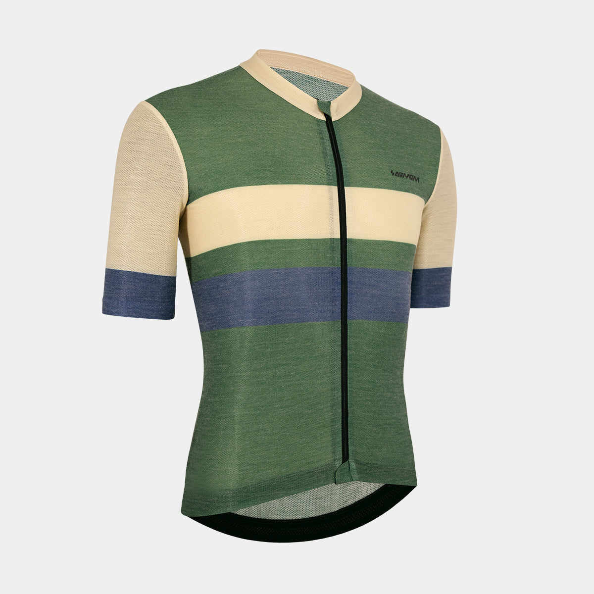 Pro Lightweight Merino Jersey - Retro Stripes Olive