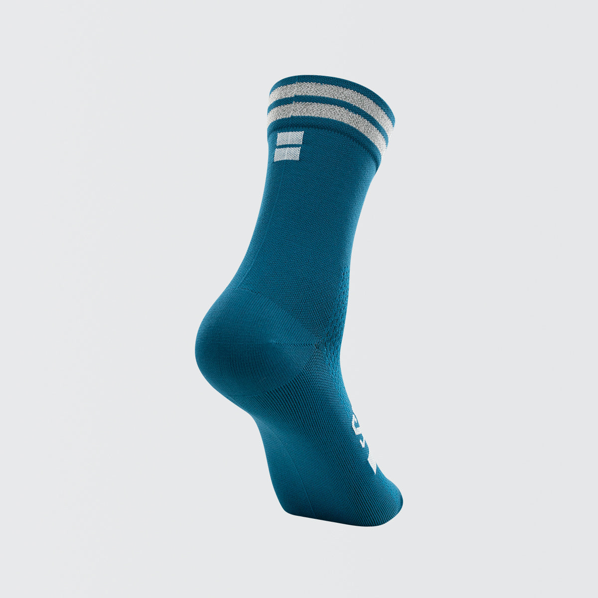 Reflective Chic Logo Cycling Socks - Teal Blue