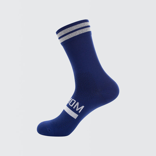 Reflective Chic Logo Cycling Socks - Midnight Blue — alternate view