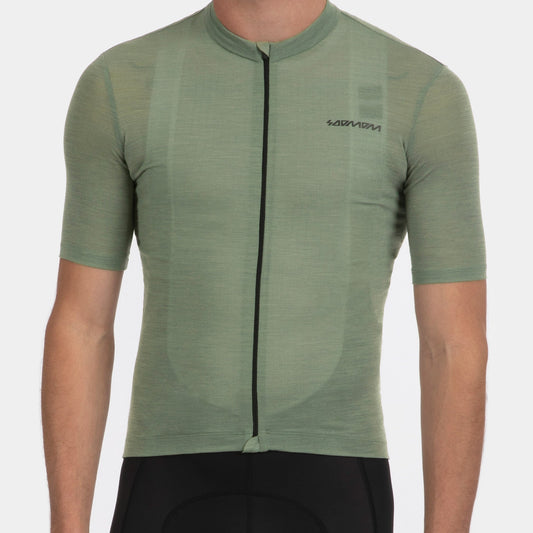 Pro Classic Merino Jersey - Pastel Green — alternate view