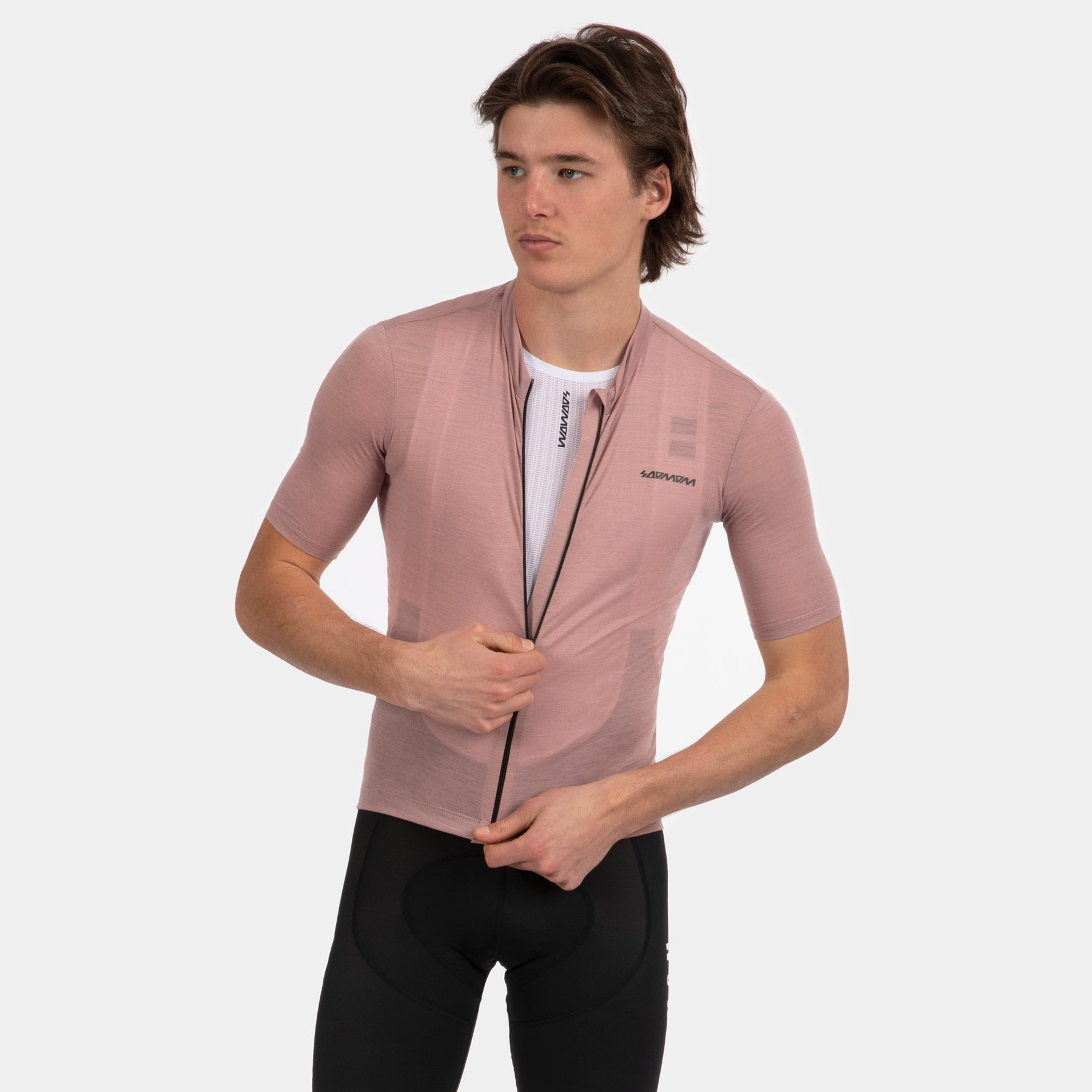 Pro Classic Merino Jersey - Chalk Pink SOOMOM | Cycling Apparel