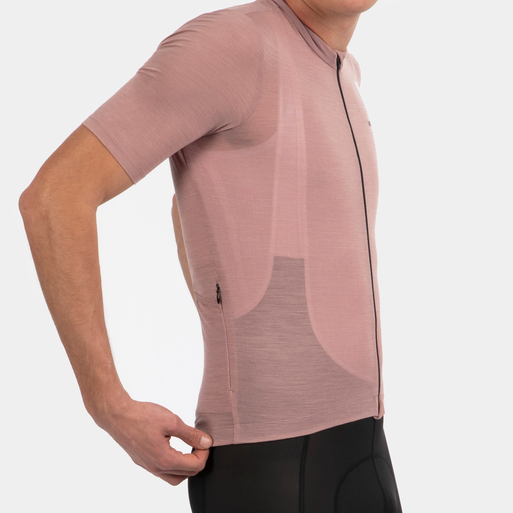 Pro Classic Merino Jersey - Chalk Pink SOOMOM | Cycling Apparel