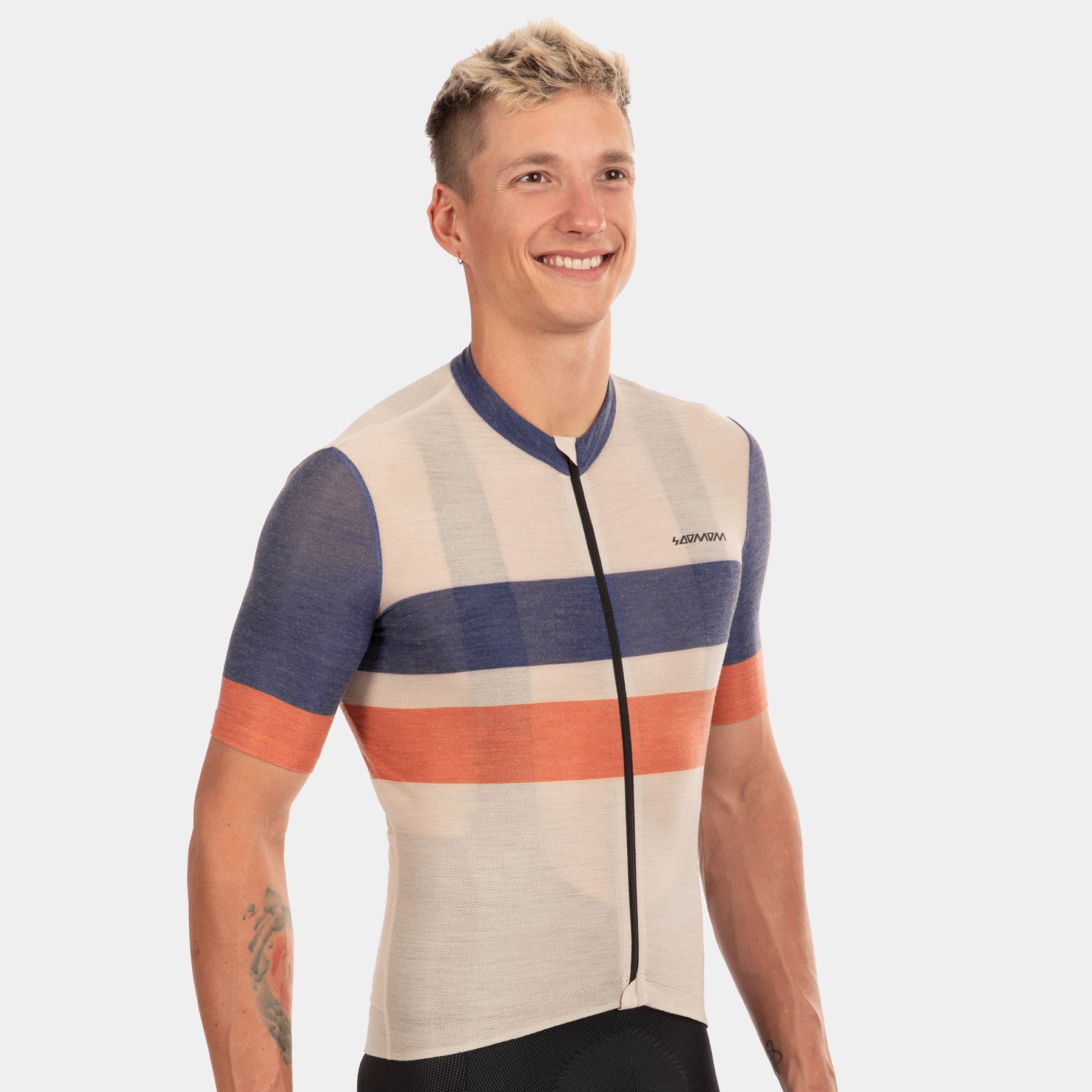 Pro Lightweight Merino Jersey - Retro Stripes Sunset