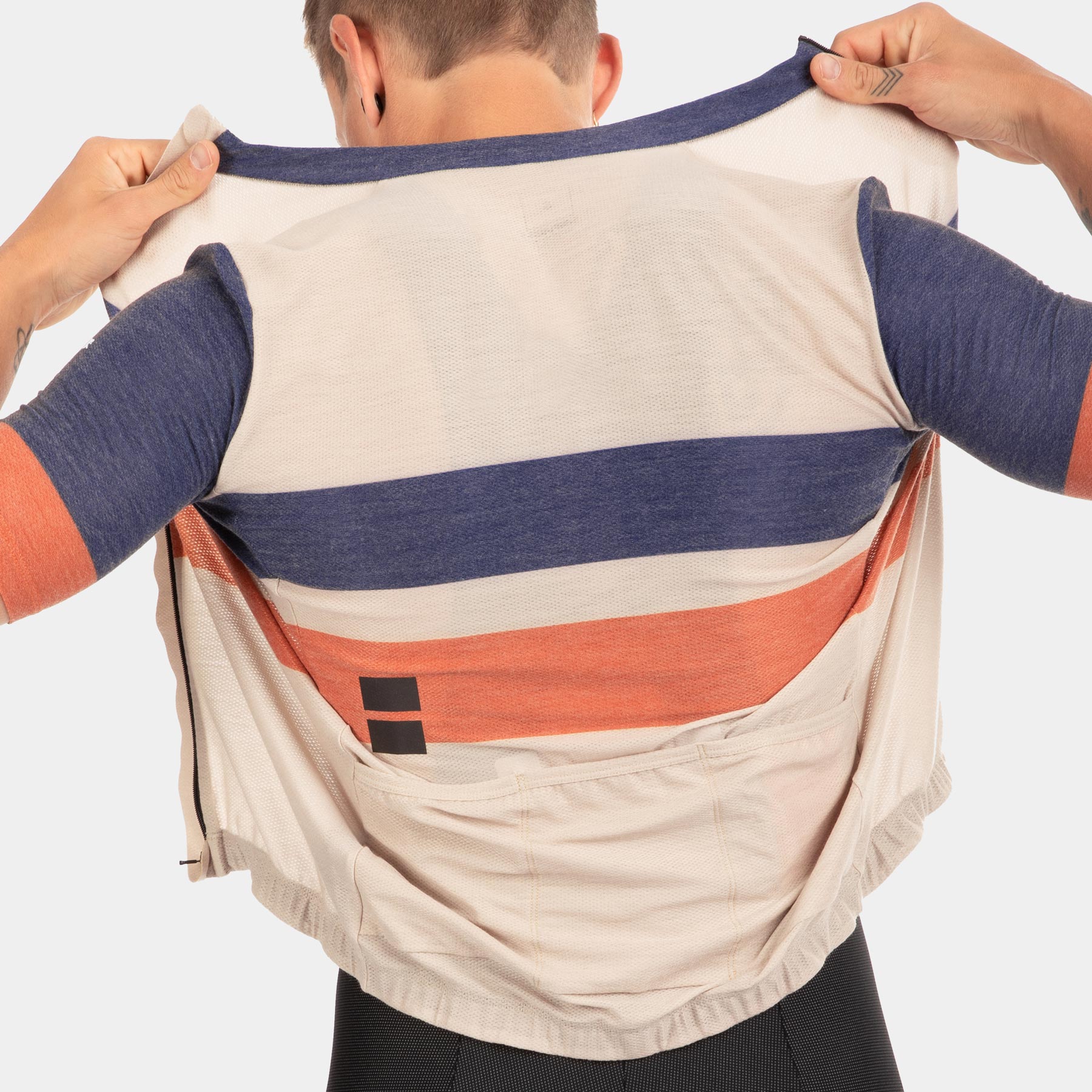 Pro Lightweight Merino Jersey - Retro Stripes Sunset