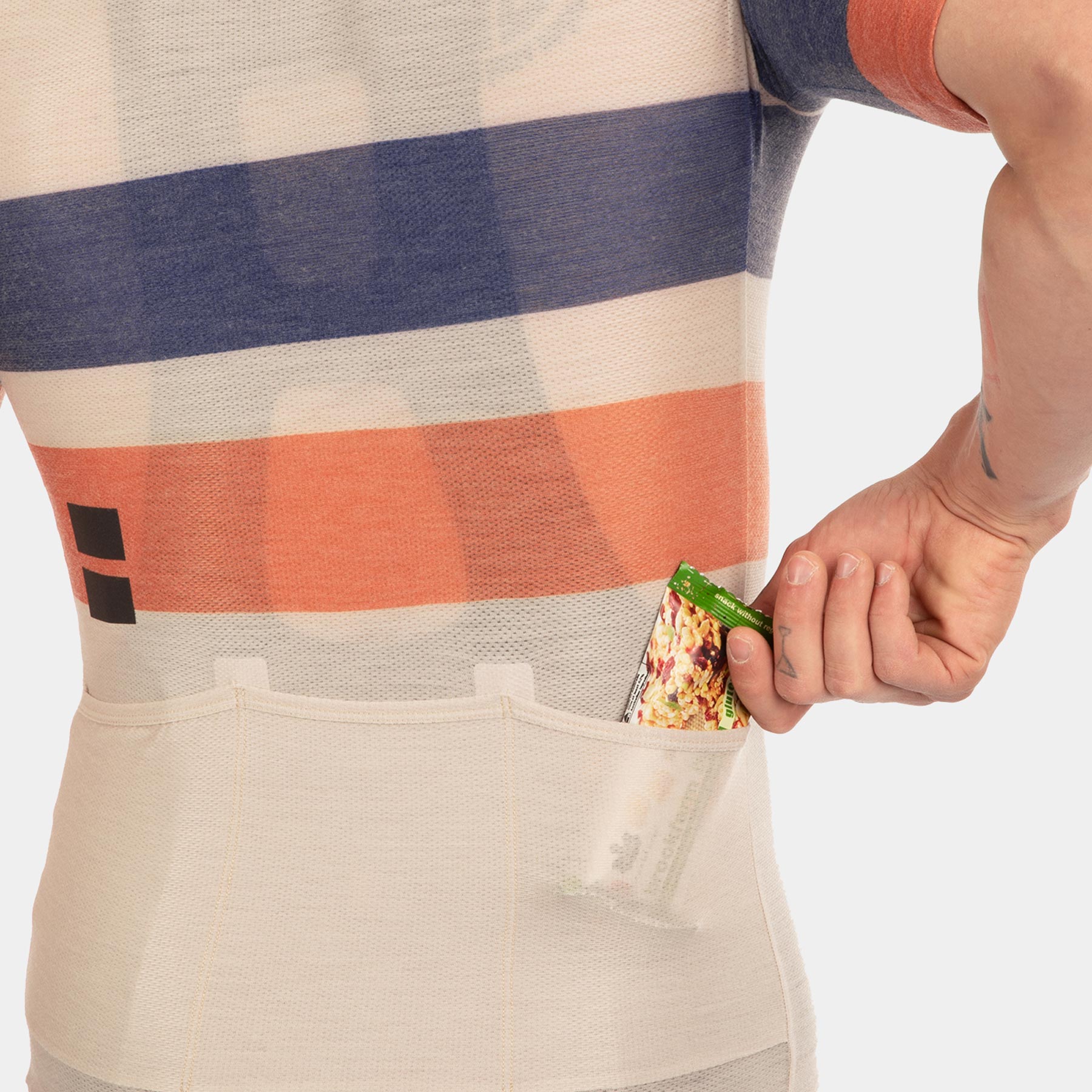 Pro Lightweight Merino Jersey - Retro Stripes Sunset