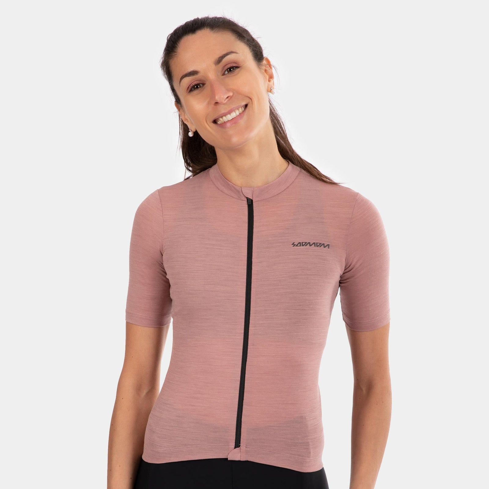 Women's Pro Classic Merino Jersey - Chalk Pink SOOMOM | Cycling Apparel