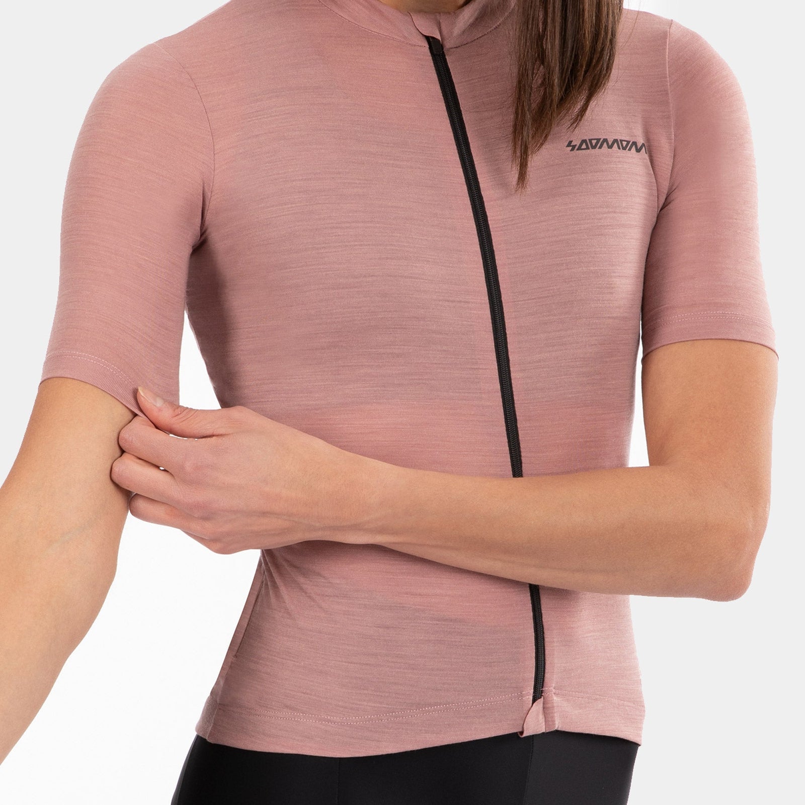 Women's Pro Classic Merino Jersey - Chalk Pink SOOMOM | Cycling Apparel