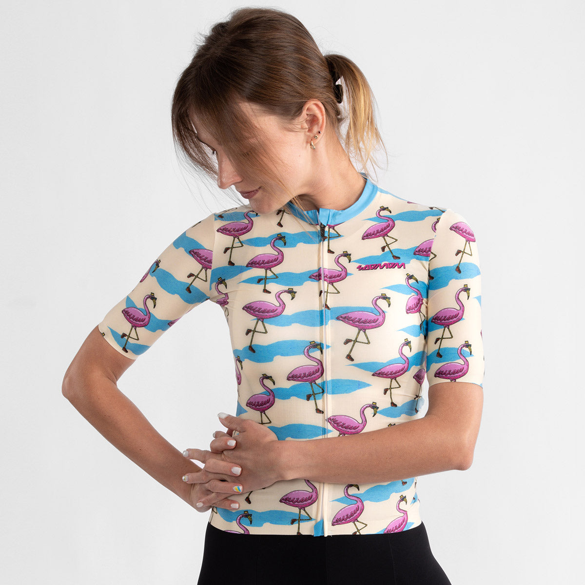 SOOMOM X Mulga Women's Pro Exclusive Jersey - Florence The Flamingo