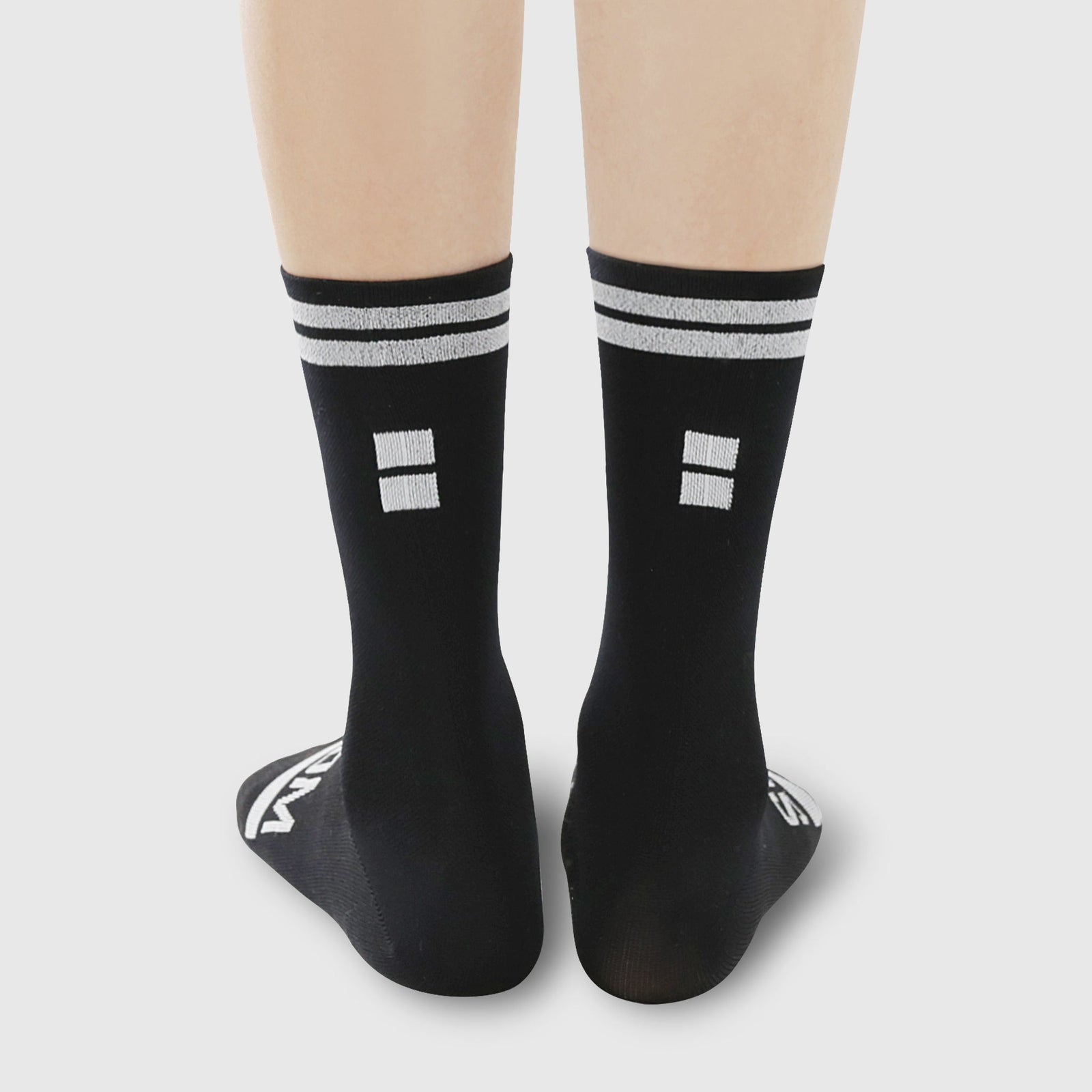 Reflective Chic Logo Cycling Socks - Black