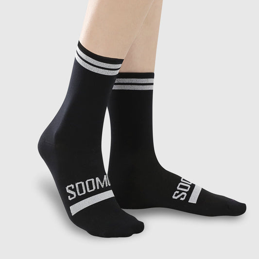 Reflective Chic Logo Cycling Socks - Black — alternate view